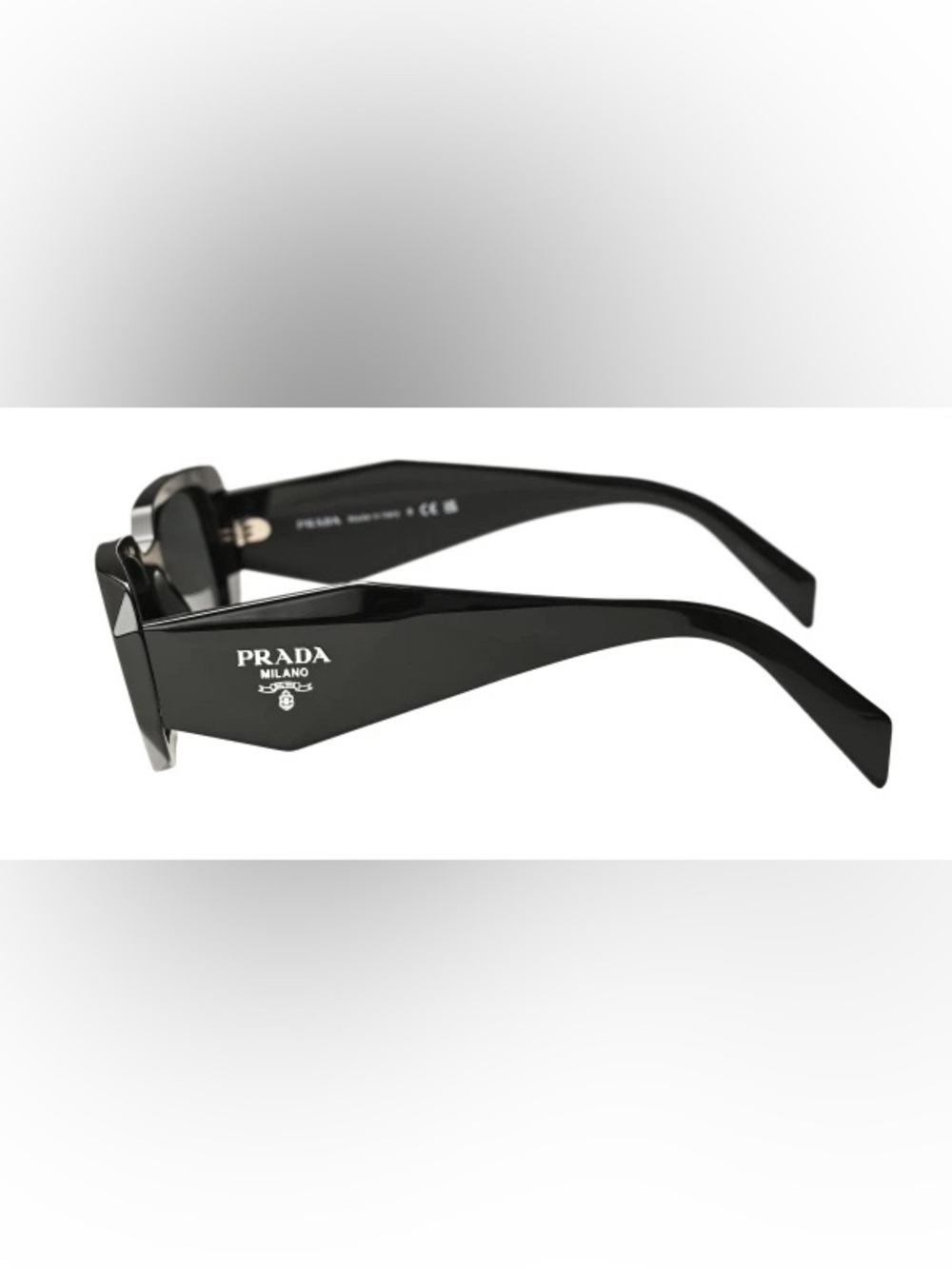 PRADA Sunglasses Small Geometric Symbole In Acetate Black PR 17WS - Picture 4 of 6